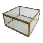 Large Glass Box Museum Artifact Davinci Code