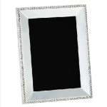 Beaded Silver-Plated Frame