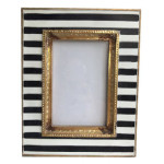 Black Striped Photo Frame