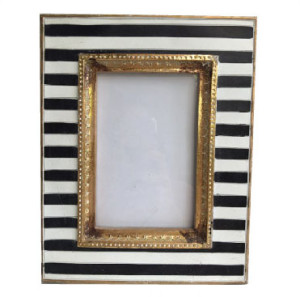 Black Striped Photo Frame