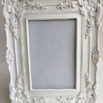 White Photo Frame Ornate