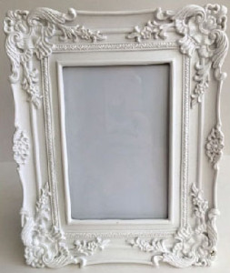 White Photo Frame Ornate