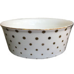 White Gold Dotted Bowl
