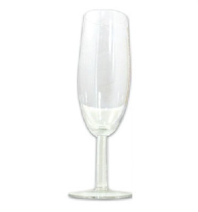 Large Clear Champagne Glass
