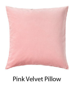 Pink Velvet soft Pillow 