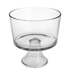 Clear Glass Trifle Bowl