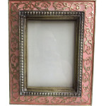 Ornate Pink Color Vine Photo Frame