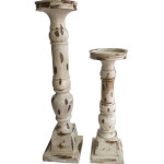 Wooden Candleholder Set