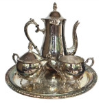 Silver Serverware Tea set Tea Pot in silver