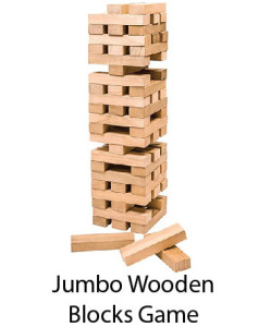 Jumbo Wooden Blocks Game