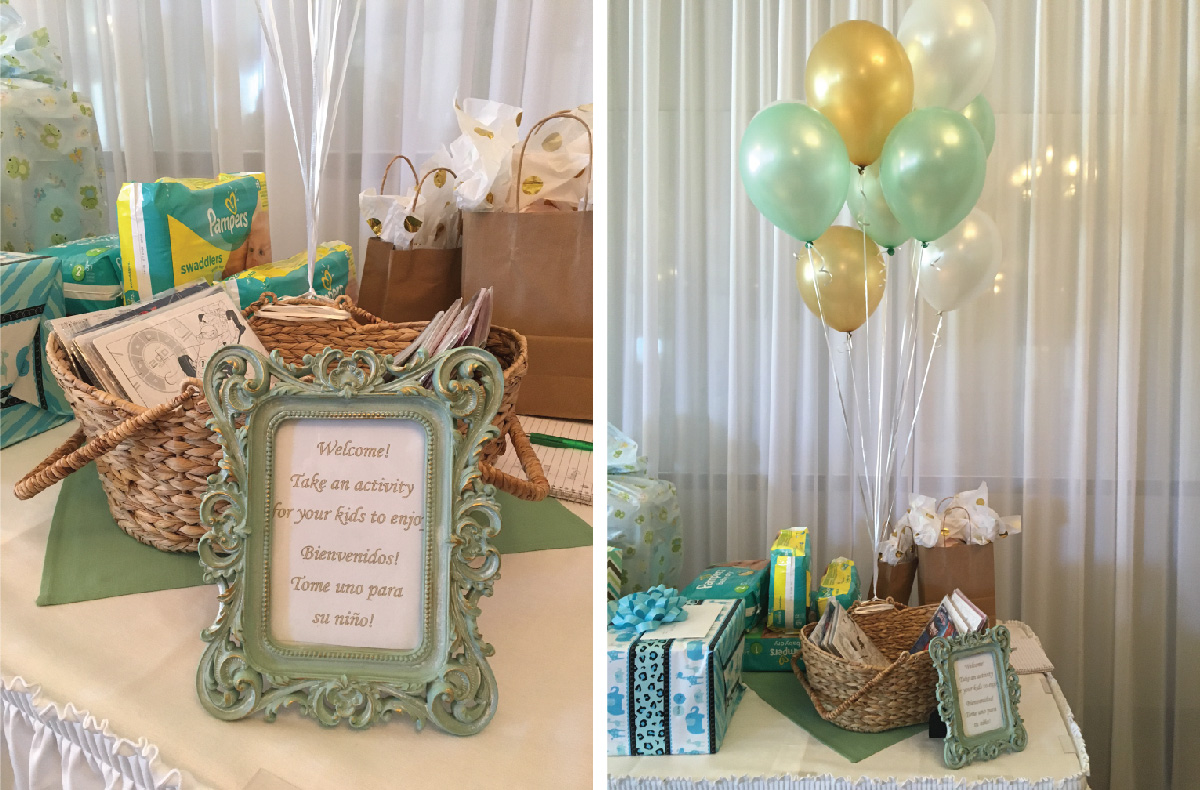 3.hot air balloon baby shower