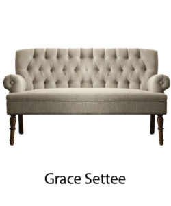 tufted settee couch sofa lounge furniture