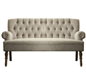 tufted settee couch sofa lounge furniture